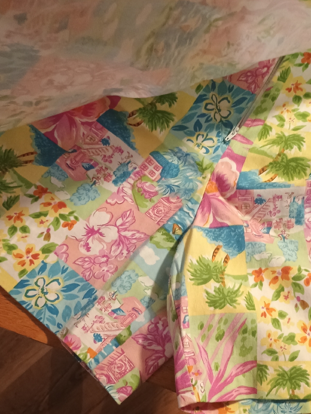 VINTAGE PASTEL BRIGGS NY SZ 14 SUMMER SKORT W/ DESIGN - Picture 3 of 9